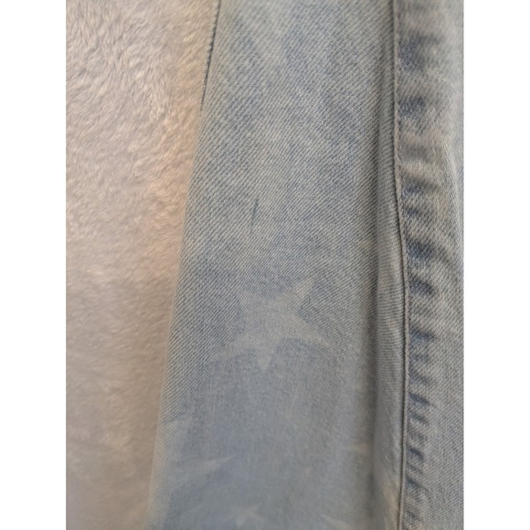 Show Me Your Mumu Star Print Bell Bottom Jeans Womens‎ Size M Light Wash Denim - Picture 4 of 9